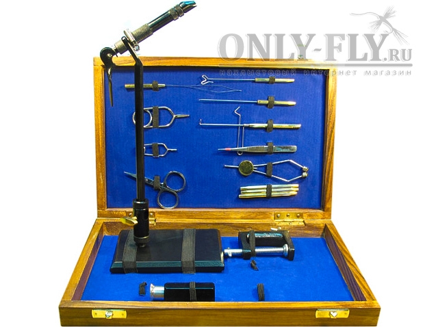 Набор инструментов в деревянной коробке FLY-FISHING Super AA Tool Kit