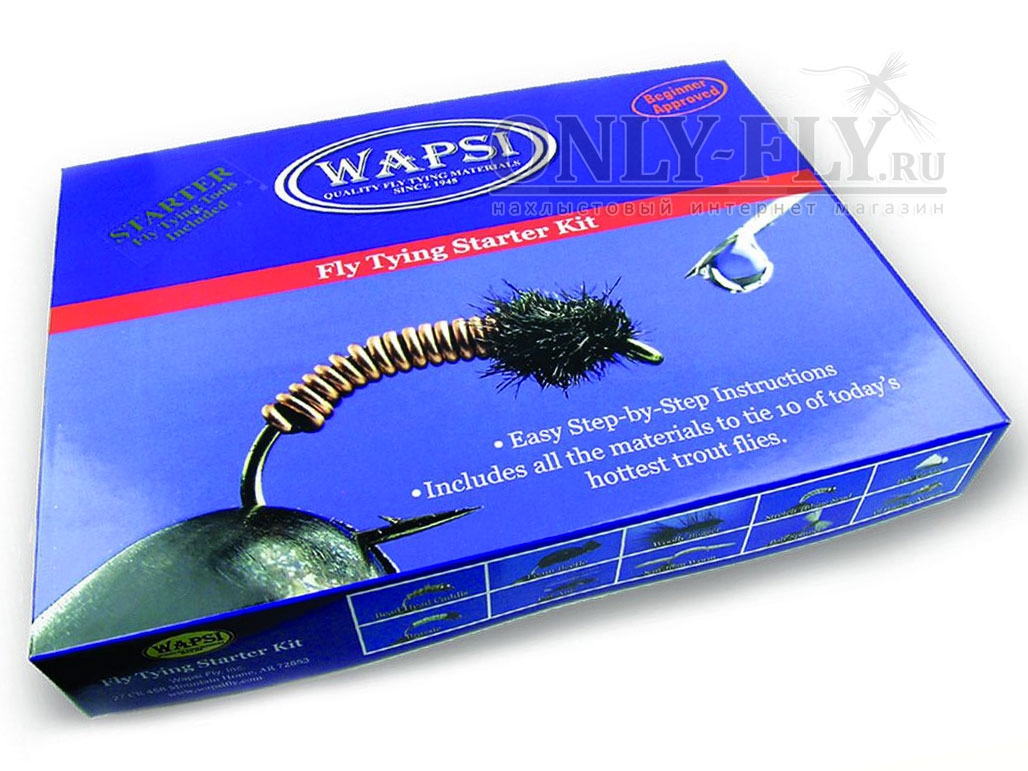 Набор материалов и инструментов WAPSI Starter Fly Tying Kit