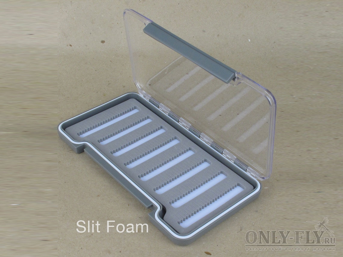 Коробочка для мушек FLY-FISHING Exclusive Hard Plastic Slim Fly Box (18 × 9 × 1.8 см) Slit Foam