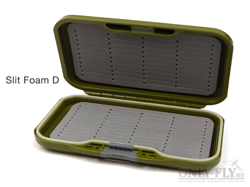Коробочка для мушек FLY-FISHING Waterproof Fly Box (15.8 × 8.6 × 2.6 см) Slit Foam D, Grey