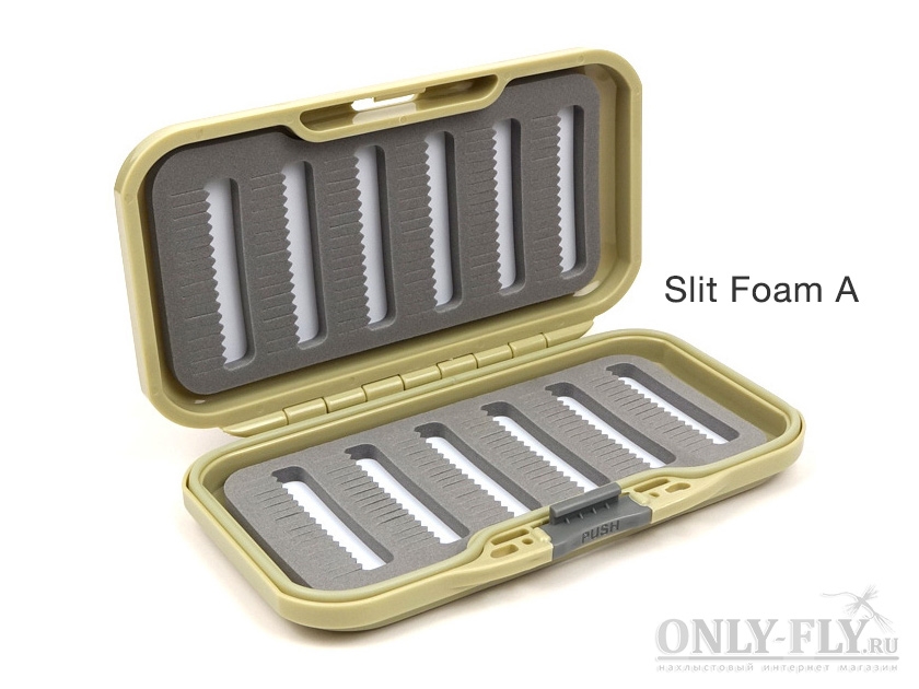 Коробочка для мушек FLY-FISHING Waterproof Fly Box (15.8 × 8.6 × 2.6 см) Slit Foam A, Olive