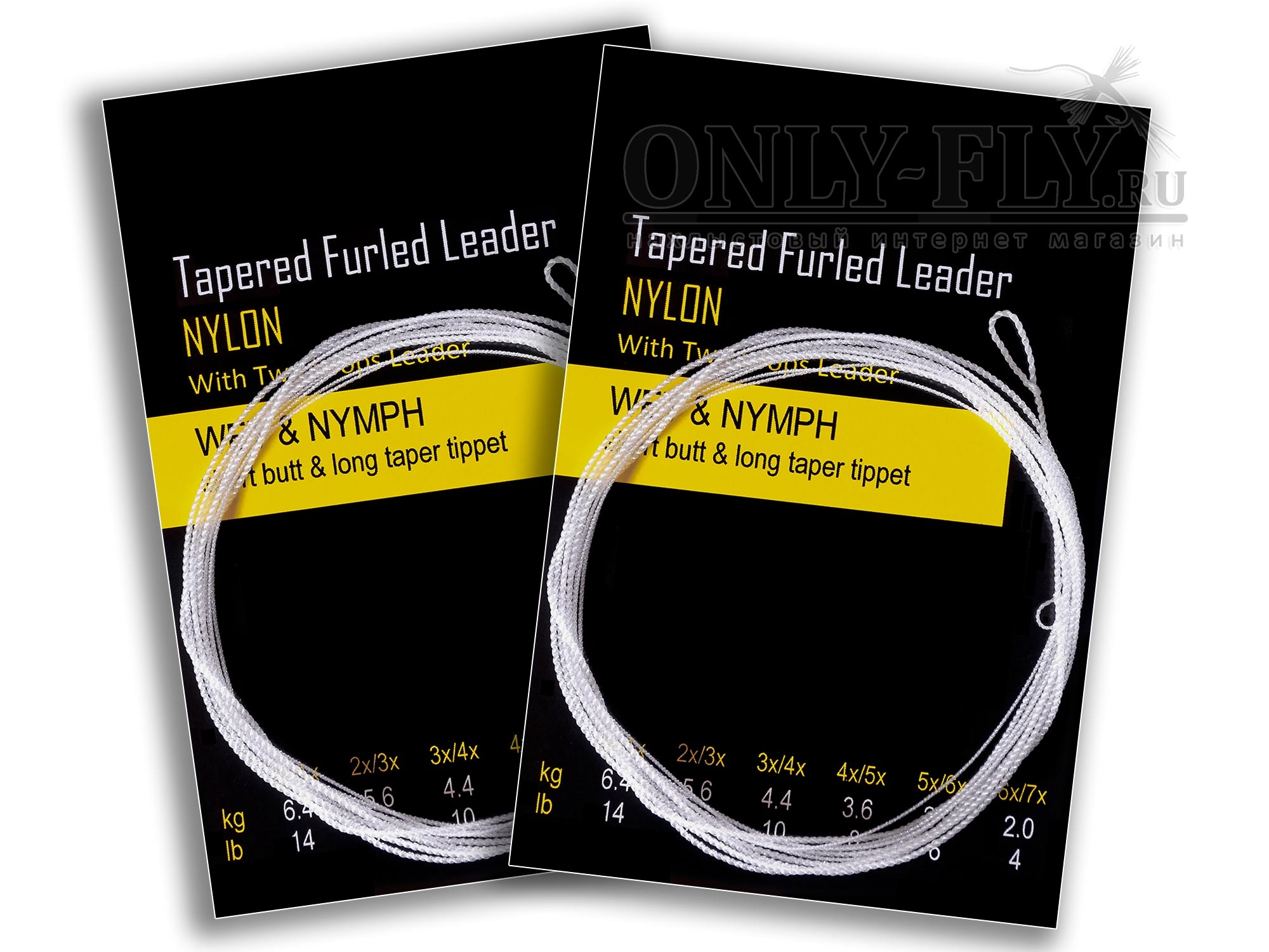 Крученый подлесок NYLON WET&NYMPH Tapered Furled Leader